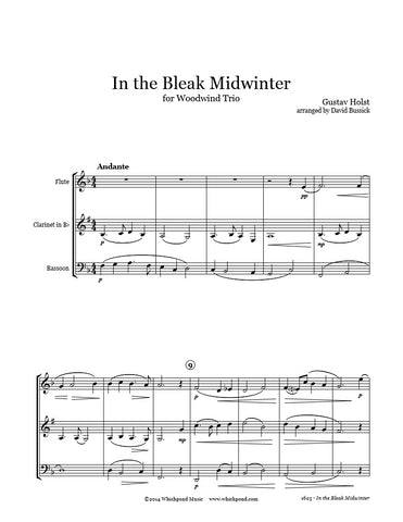 Holst In the Bleak Midwinter Flute/Clarinet/Bassoon Trio