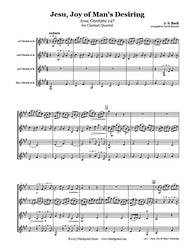 Bach Jesu Joy of Man's Desiring Clarinet Quartet