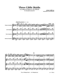 Sullivan 3 Little Maids Saxophone Quartet