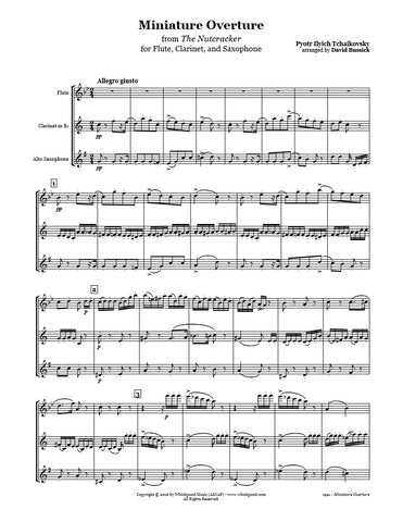 Nutcracker Overture Flute/Clarinet/Sax Trio