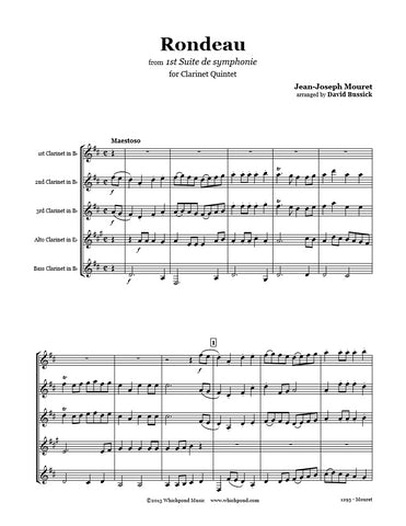 Mouret Rondeau Clarinet Quintet