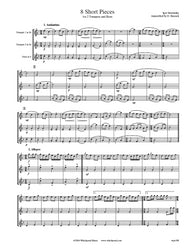 Stravinsky 8 Short Pieces Trumpet/Horn Trio