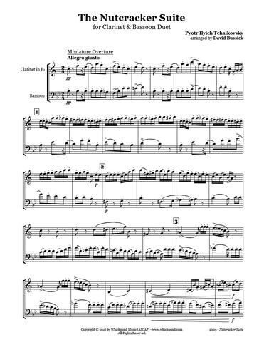 Nutcracker Suite Clarinet/Bassoon Duet