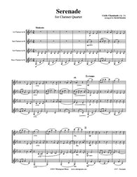 Chaminade Serenade Clarinet Quartet