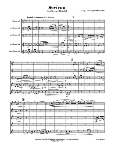 Sevivon (Dreidel) Clarinet Quintet