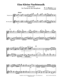 Mozart Eine Kleine Nachtmusik Clarinet/Saxophone Duet