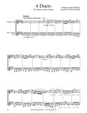 Vaughan Williams 4 Pieces Clarinet Duet