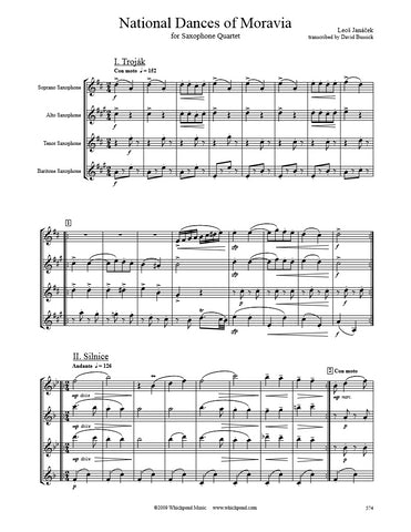 Janáček National Dances of Moravia Saxophone Quartet