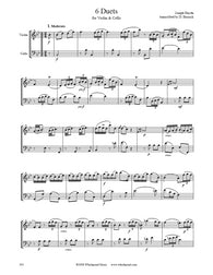 Haydn 6 Pieces Violin/Cello Duet