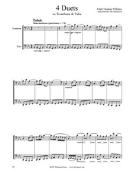 Vaughan Williams 4 Pieces Trombone/Tuba Duet