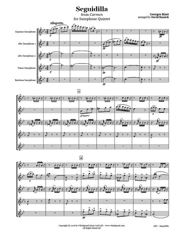 Bizet Carmen Seguidilla Saxophone Quintet