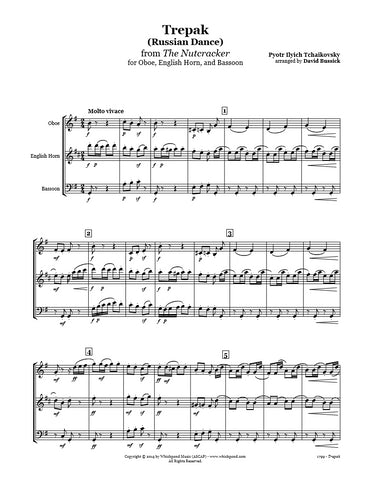 Nutcracker Russian Dance Oboe/English Horn/Bassoon Trio