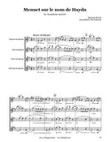 Ravel Menuet Saxophone Quartet