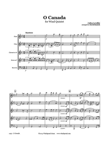 O Canada Wind Quintet