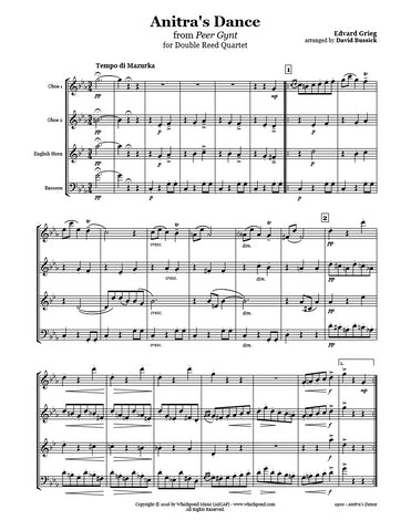 Grieg Anitra's Dance Double Reed Quartet