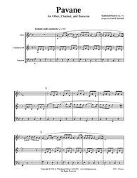 Fauré Pavane Oboe/Clarinet/Bassoon Trio