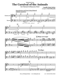 Carnival of the Animals Clarinet/Bassoon Duet