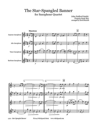 Star Spangled Banner Saxophone Quartet