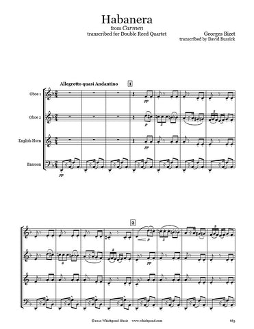 Bizet Carmen Habanera Double Reed Quartet