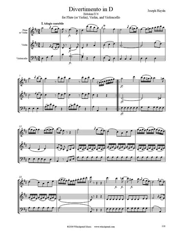 Haydn Divertimento in D Flute/Violin/Cello Trio