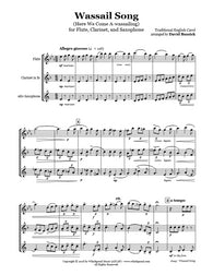 Wassail Song Flute/Clarinet/Sax Trio