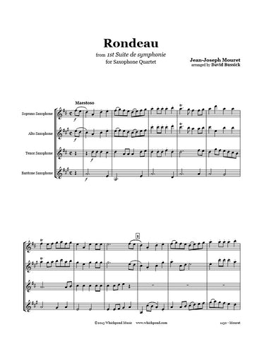 Mouret Rondeau Saxophone Quartet