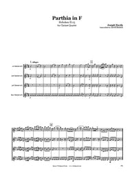 Haydn Parthia II:23 Clarinet Quartet