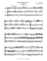Haydn Divertimento in C Saxophone Trio