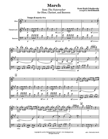 Nutcracker March Oboe/Clarinet/Bassoon Trio
