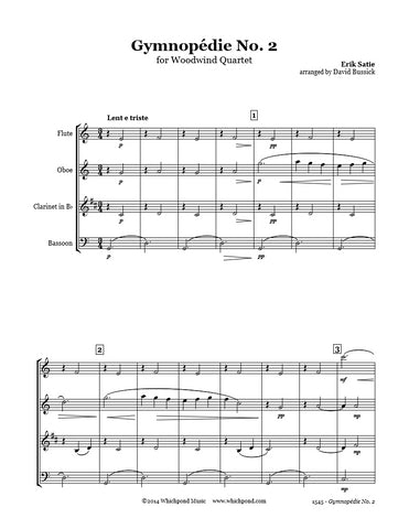 Satie Gymnopedie #2 Wind Quartet
