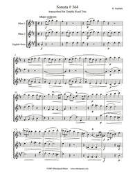 Scarlatti Sonata #364 Oboe/English Horn Trio