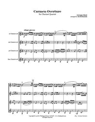 Bizet Carmen Overture Clarinet Quartet