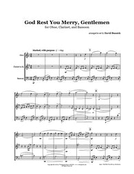 God Rest You Merry Gentlemen Oboe/Clarinet/Bassoon Trio