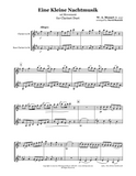 Mozart Eine Kleine Nachtmusik Clarinet Duet