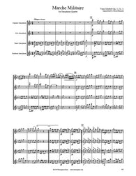 Schubert Marche Militaire Saxophone Quartet