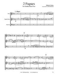 Glinka 2 Fugues Oboe/English Horn/Bassoon Trio