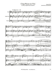 Ibert Cinq Pièces Oboe/English Horn/Bassoon Trio