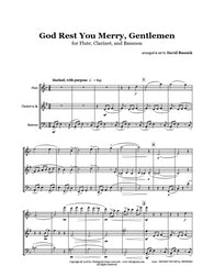 God Rest You Merry Gentlemen Flute/Clarinet/Bassoon Trio