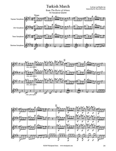 Beethoven Turkish March Saxophone Quartet