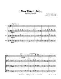I Saw 3 Ships Flute Quartet