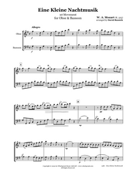 Mozart Eine Kleine Nachtmusik Oboe/Bassoon Duet