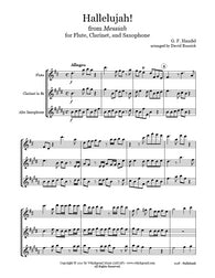 Handel Hallelujah Flute/Clarinet/Sax Trio