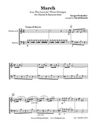 Prokofiev 3 Oranges March Clarinet/Bassoon Duet