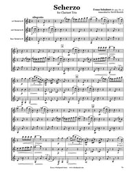 Schubert Scherzo Clarinet Trio