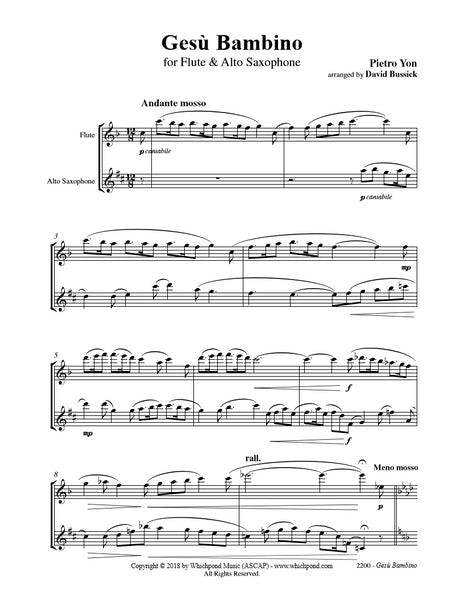 Gesu Bambino Flute/Saxophone Duet