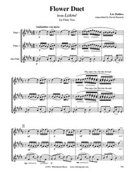 Delibes Flower Duet Flute/Alto Flute Trio