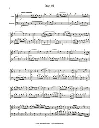 Beethoven 3 Duos Oboe/Bassoon Duet