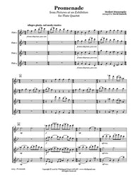 Mussorgsky Promenade Flute Quartet