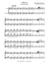 Pierné 3 Pieces Violin/Cello Duet