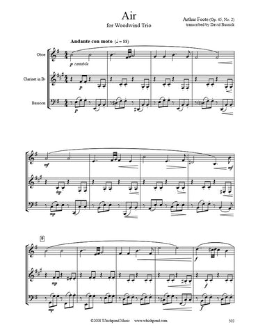 Foote Air Oboe/Clarinet/Bassoon Trio